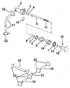 Disassembly diagram for i.j. target sealed 8