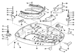 Discharge nipple outbourd motor