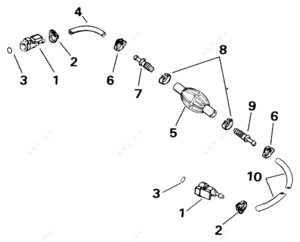Drawing of a primer bulb diagram