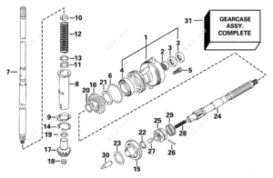 Drive shaft parts diagram