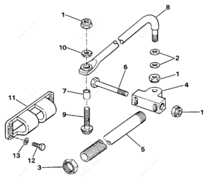 Dual station steering - cable diagram