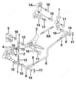 E bay throttle cable for 15 hp. johnson 15 hp tiller control 1998 par