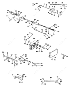 E200txcds tilt and trim kit diagram