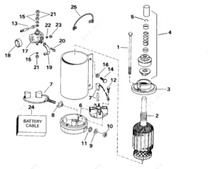 E39 540i starter motor four terminal solenoid diagram