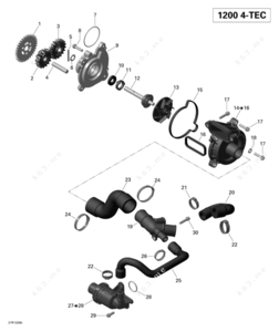Engine diagram of gsx limited jet ski engine