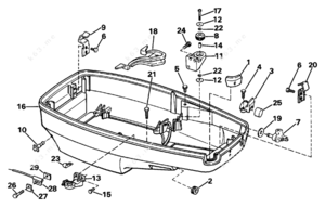 Engine schematic diagram for 1985 evinrude 6hp outboard motor