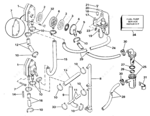 Etec evinrude 90 hp vacuum lines diagram