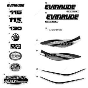 Evinrude 115 etec motor assembly