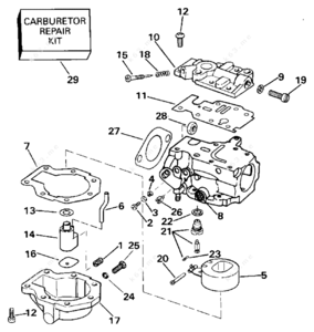 Evinrude 15 hp carb float setting