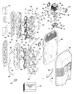Evinrude 150 carb parts