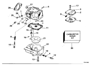 Evinrude 7.5 fleetwin outboard fuel system diagram
