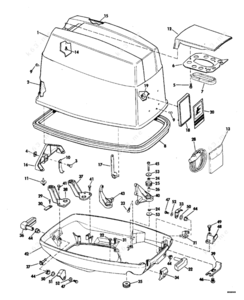 Evinrude 75.0 hp e75trlcte coil placement diagram