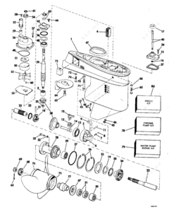 Evinrude 75 gearcase
