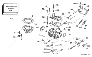 Evinrude carb throttle plate position