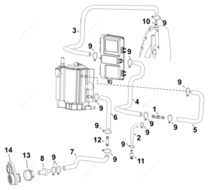 Evinrude crossflow cooling system diagram