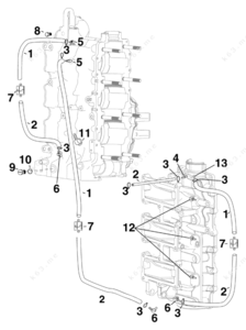 Evinrude crossflow recirculation hose replacement