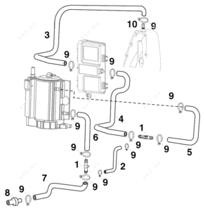 Evinrude emm water inlet replacement pipes