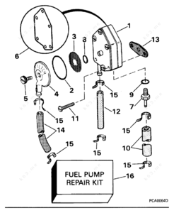 Evinrude fuel pump diagram