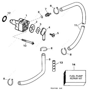Evinrude jet pump