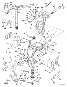 Evinrude lower unit diagram