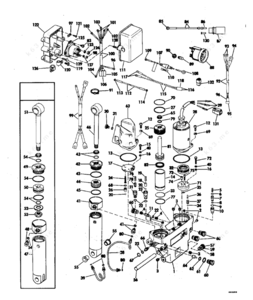 Evinrude model e48eslerd tilt parts
