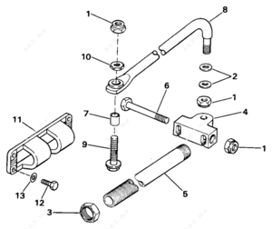 Evinrude motor 200 hp steering cables