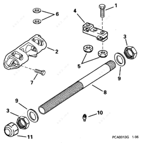 Evinrude outboard steering tube