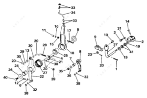 Evinrude outboard throttle assembly
