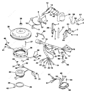 Evinrude power pack ignition diagram