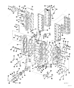 Evinrude powerhead removal diagram