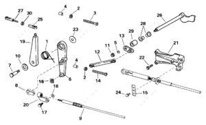 Evinrude shift throttle parts diagram