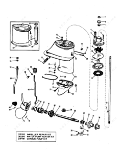 Evinrude ski lower unit 1970 model 33503