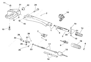 Evinrude tiller throttle parts