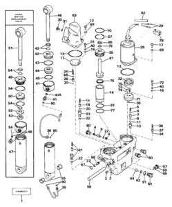 Evinrude tilt hydraulic cylinder spring