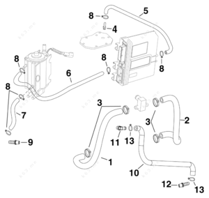 Evinrude v6 looper cooling modification
