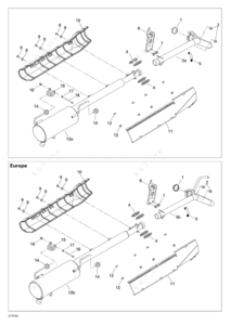 Exhaust for a 400 x massimo parts