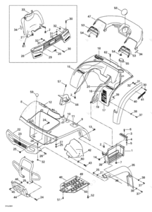 Exploded view of 2000 oldsmobile bravada fuel system on rear of vehic