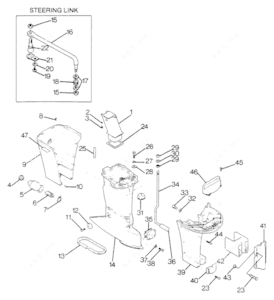 Force outboard motor parts diagram