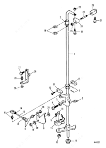 Force steering throttle linkage schimatic