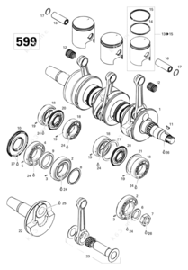 Formula 1 crankshaft