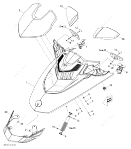 Front cover diagram