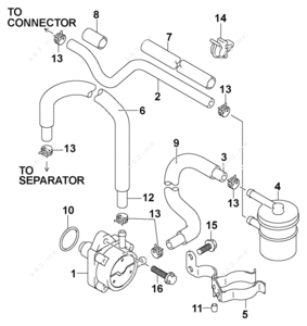 Fuel pump parts diagram