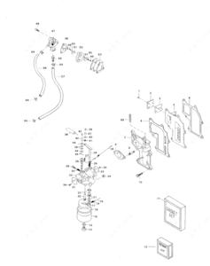 Fuel system on chrysler outboard motor parts