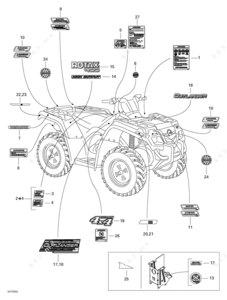 Fuse location on a bombardier 200 atv parts diagram