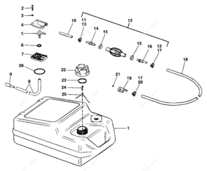 Gas station fuel tank parts diagram