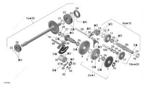 Gear axle wheel set diagram