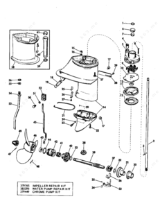 Gearcase for rds-24 johnson motor