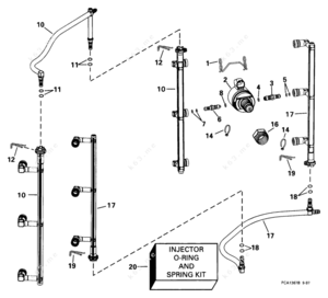 Gm 17113205 fuel injector o-ring kit instructions diagram
