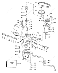 Grease steering on johnson 1991 outboard motor