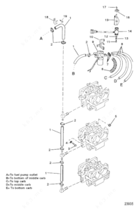 Green machine chainsaw 7600 carburetor fuel line parts list